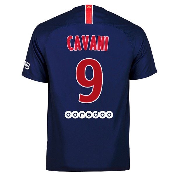 Maillot Football Paris Saint Germain Domicile Cavani 2018-19 Bleu